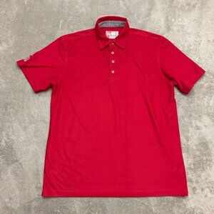 Chick-fil-A Polo Shirt Large Red Employee Uniform Crew Team Style Oobe Work